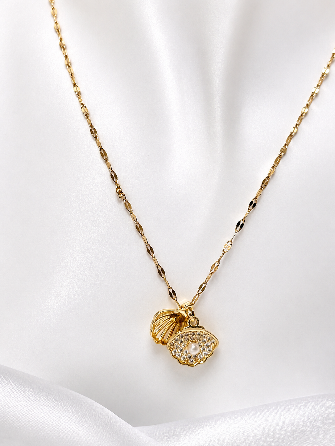 Collar Perla Marina Gold