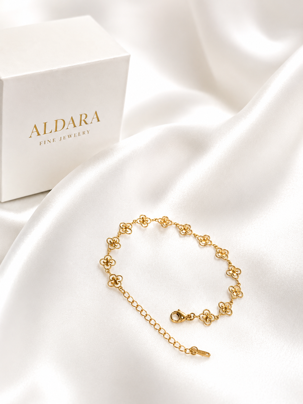 Pulsera Flores de Luz Gold