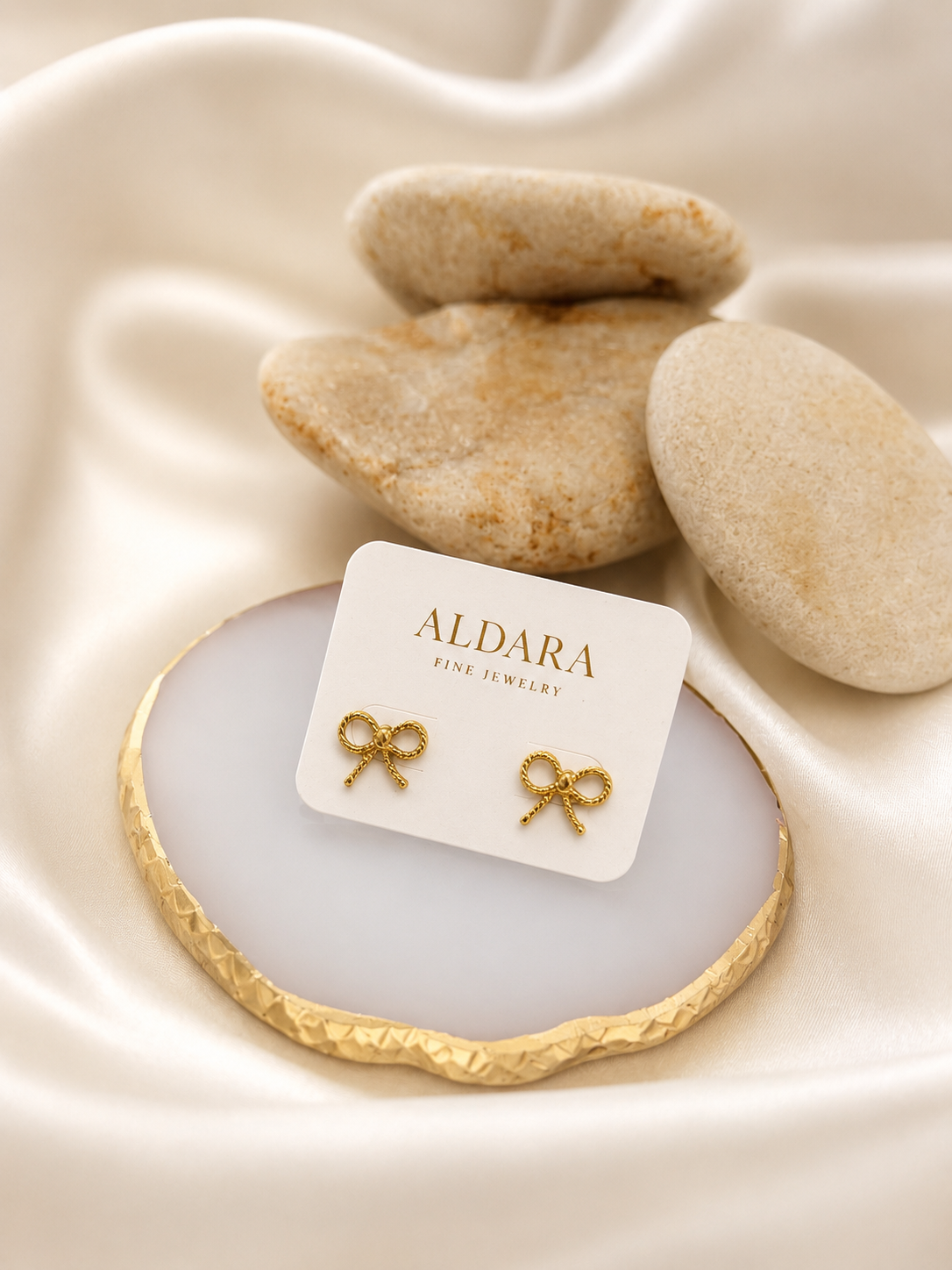 Conjunto de lazo dorado