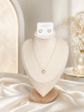 Conjunto de corazón de perlas