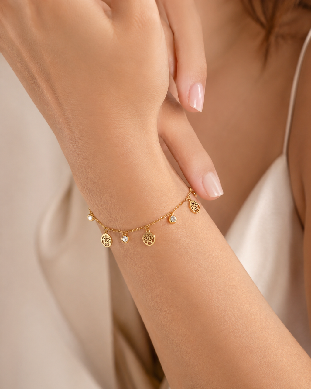 Pulsera Árbol de Vida Gold