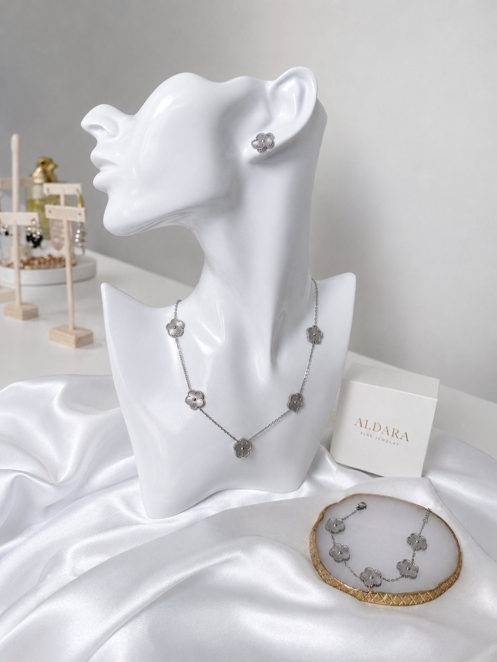 Set Floralba Silver — 3 piezas