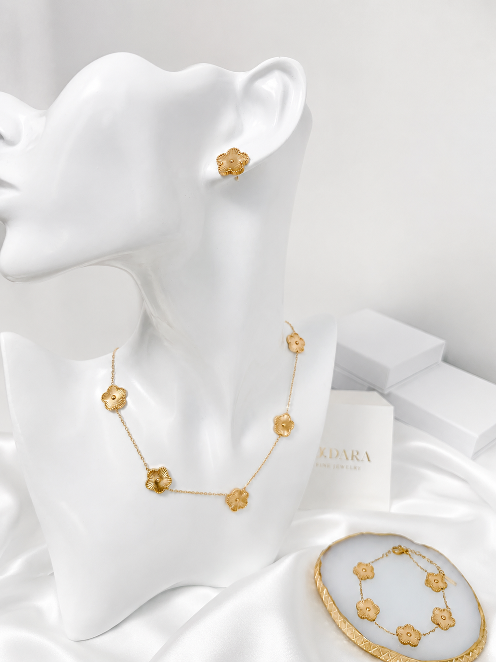 Set Amuleto Gold 3 piezas