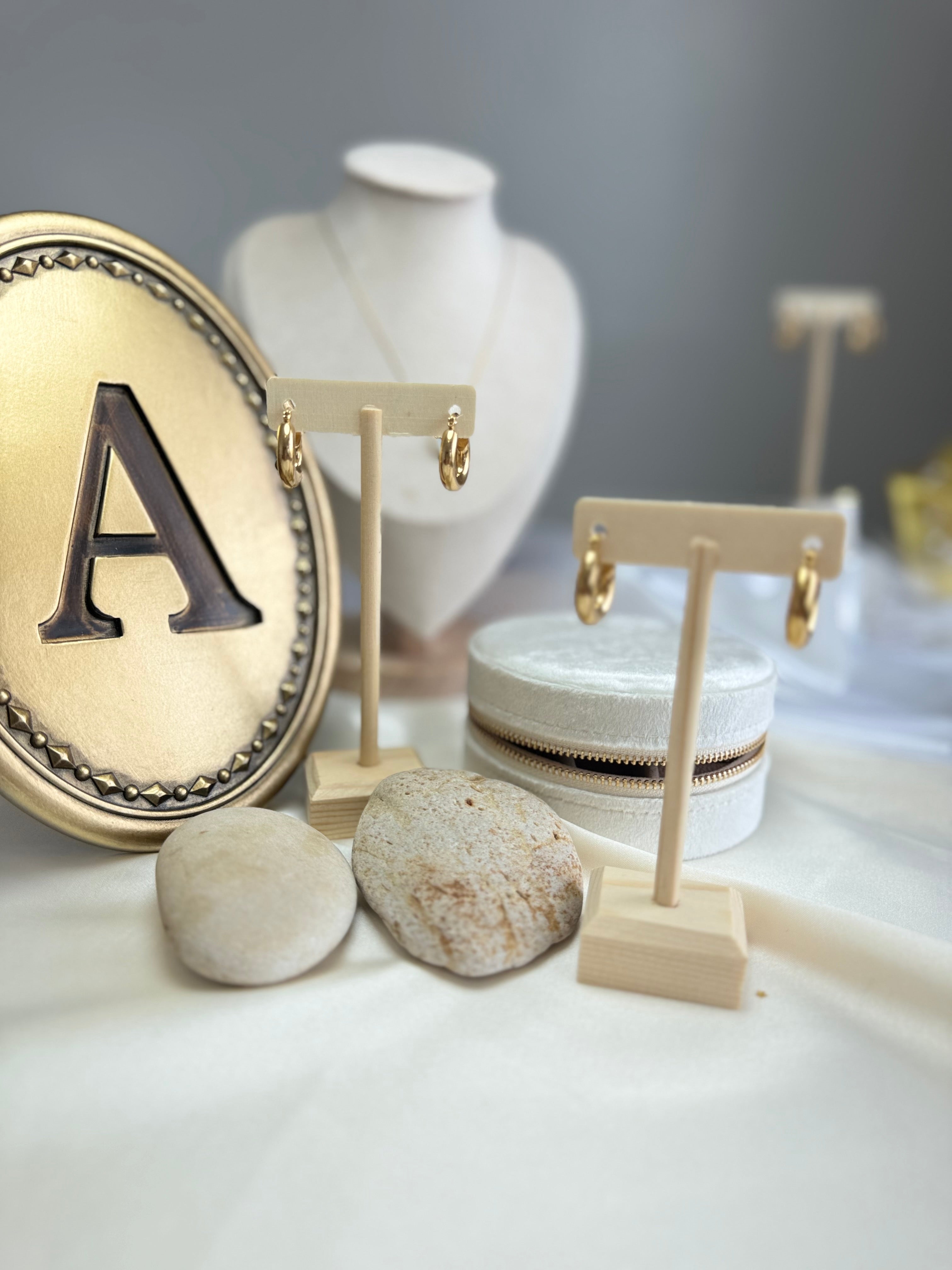 Golden Hoop Earrings