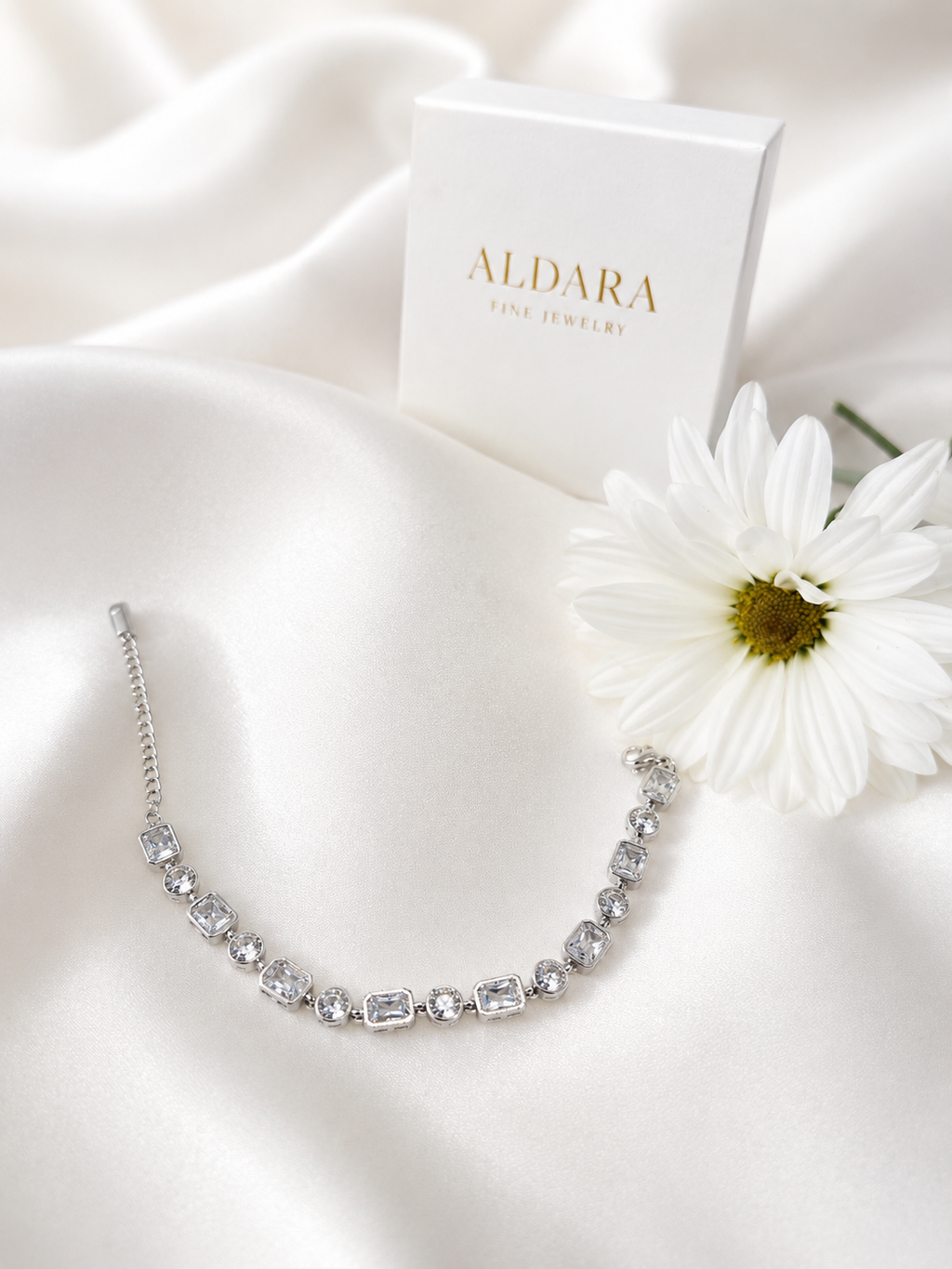 Pulsera Prestige Silver -316L con Zirconia