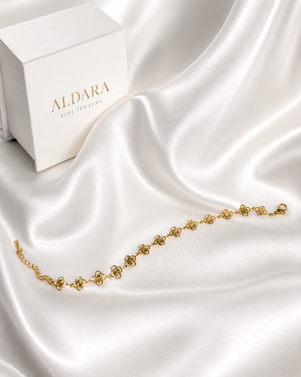 Pulsera Flores de Luz Gold