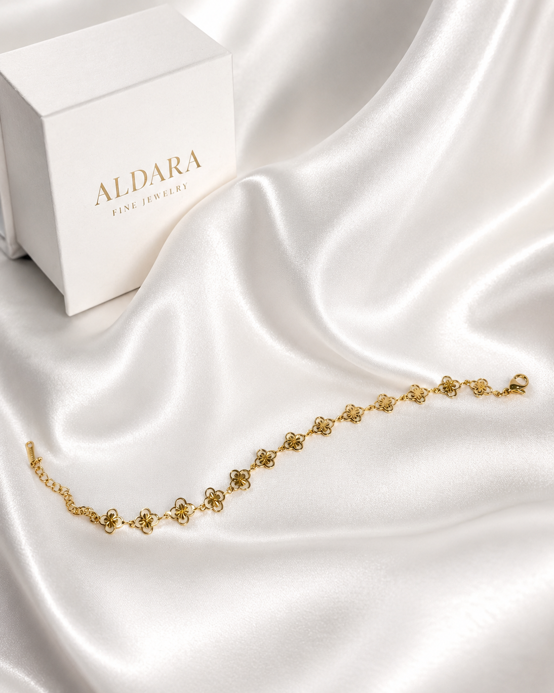 Pulsera Flores de Luz Gold