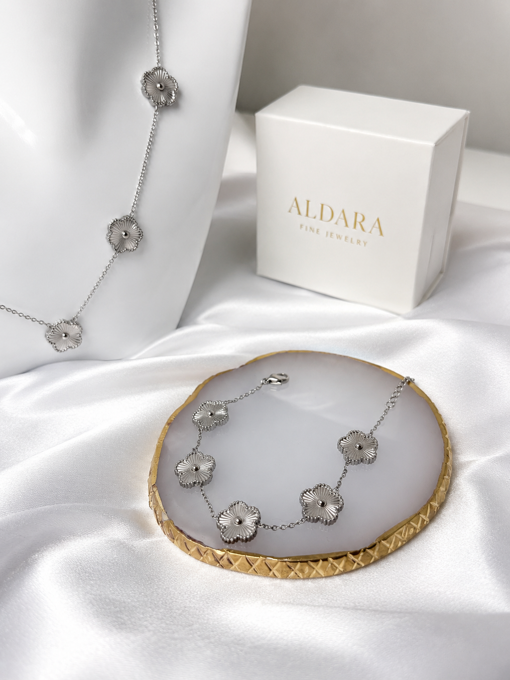 Set Floralba Silver — 3 piezas