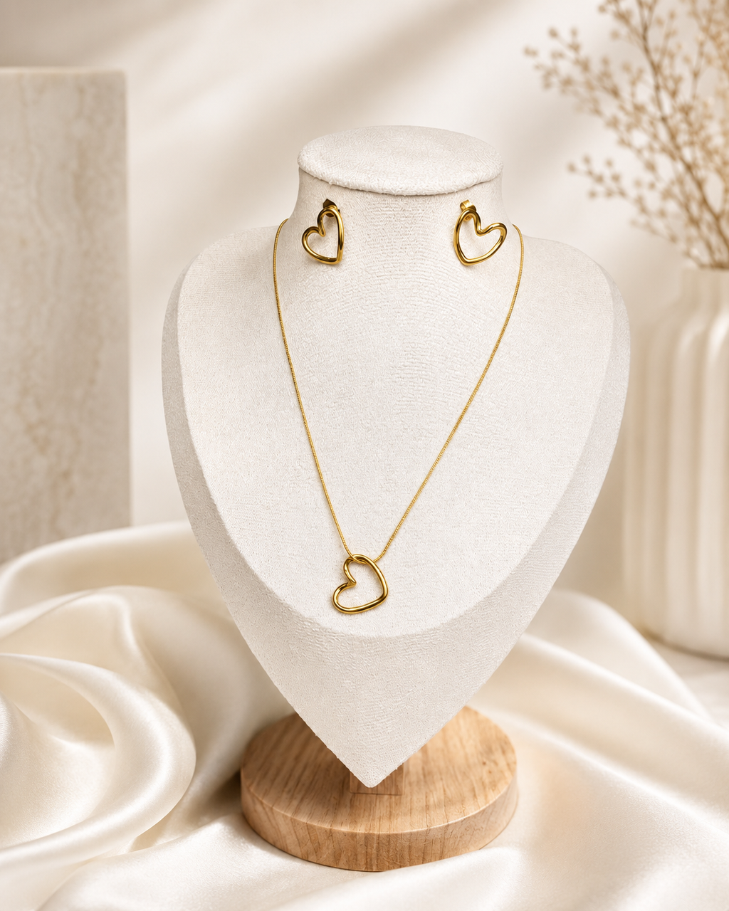 Conjunto Golden Open Heart