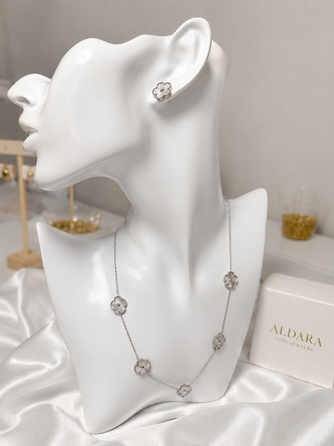 Set Floralba Silver — 3 piezas