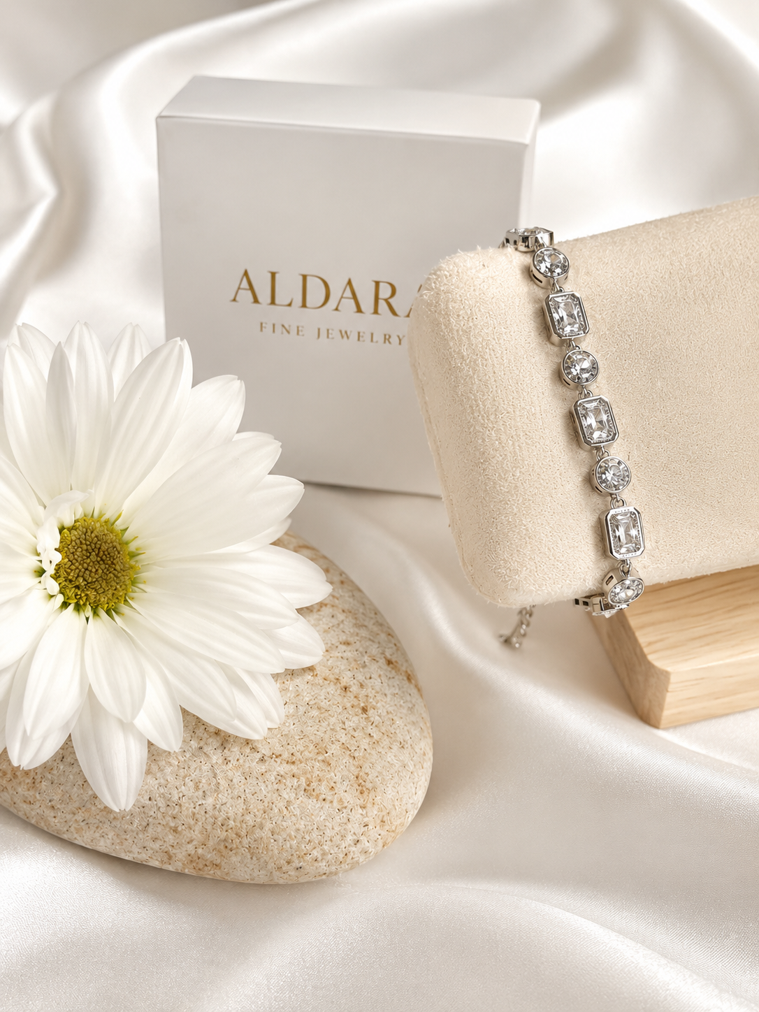 Pulsera Prestige Silver -316L con Zirconia