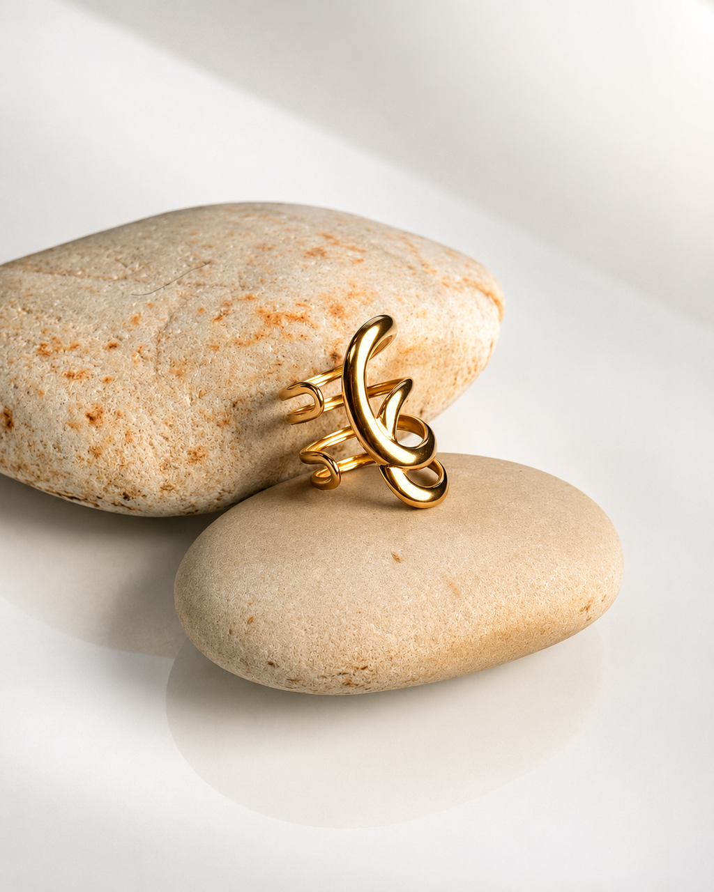 Anillo Escultura Dorada