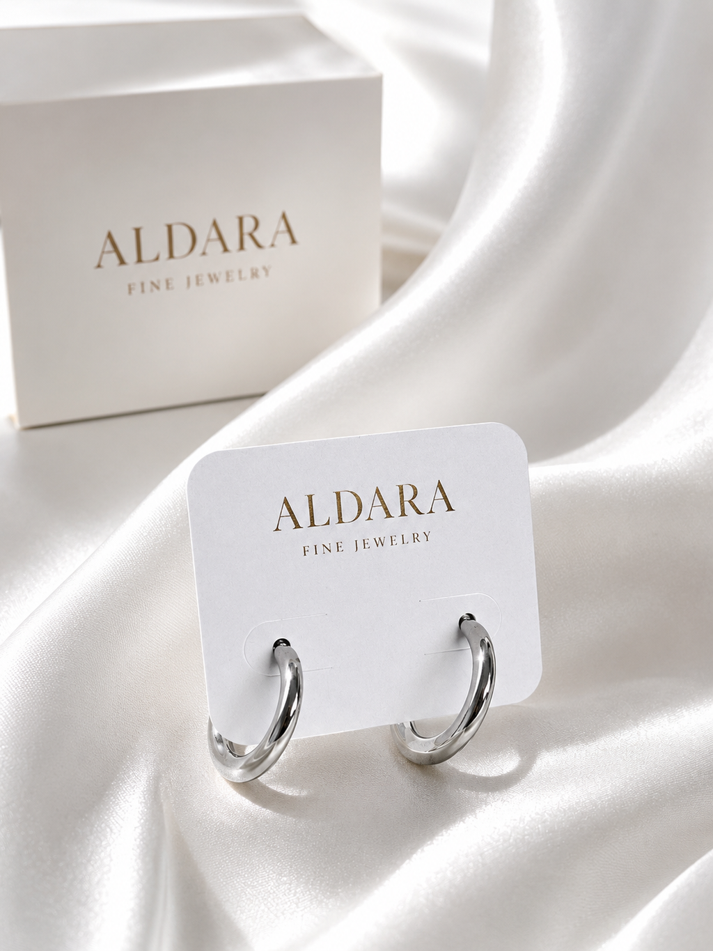 Aretes Aro Minimal Silver