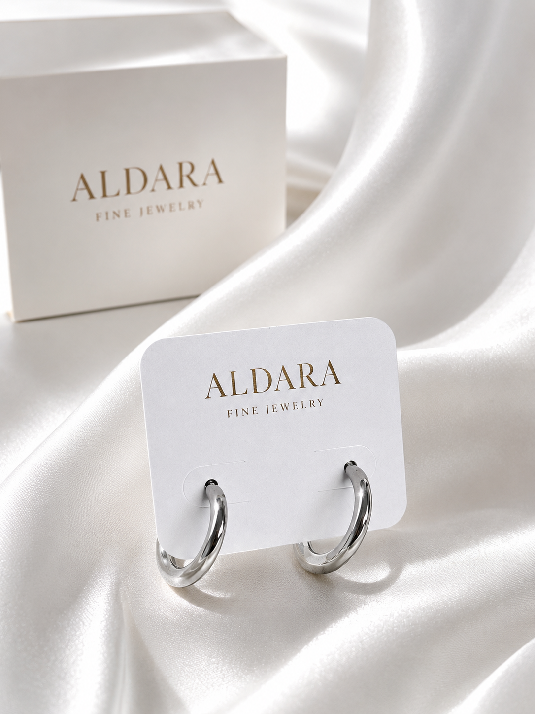 Aretes Aro Minimal Silver