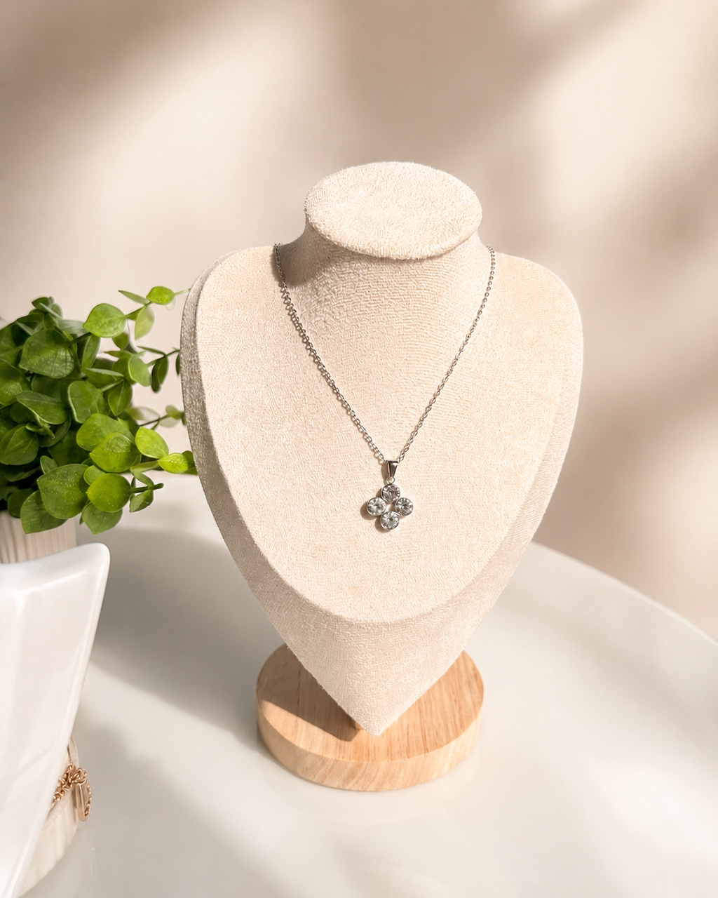 Set Flor de Luz — Acero Inoxidable 316L con Zirconia