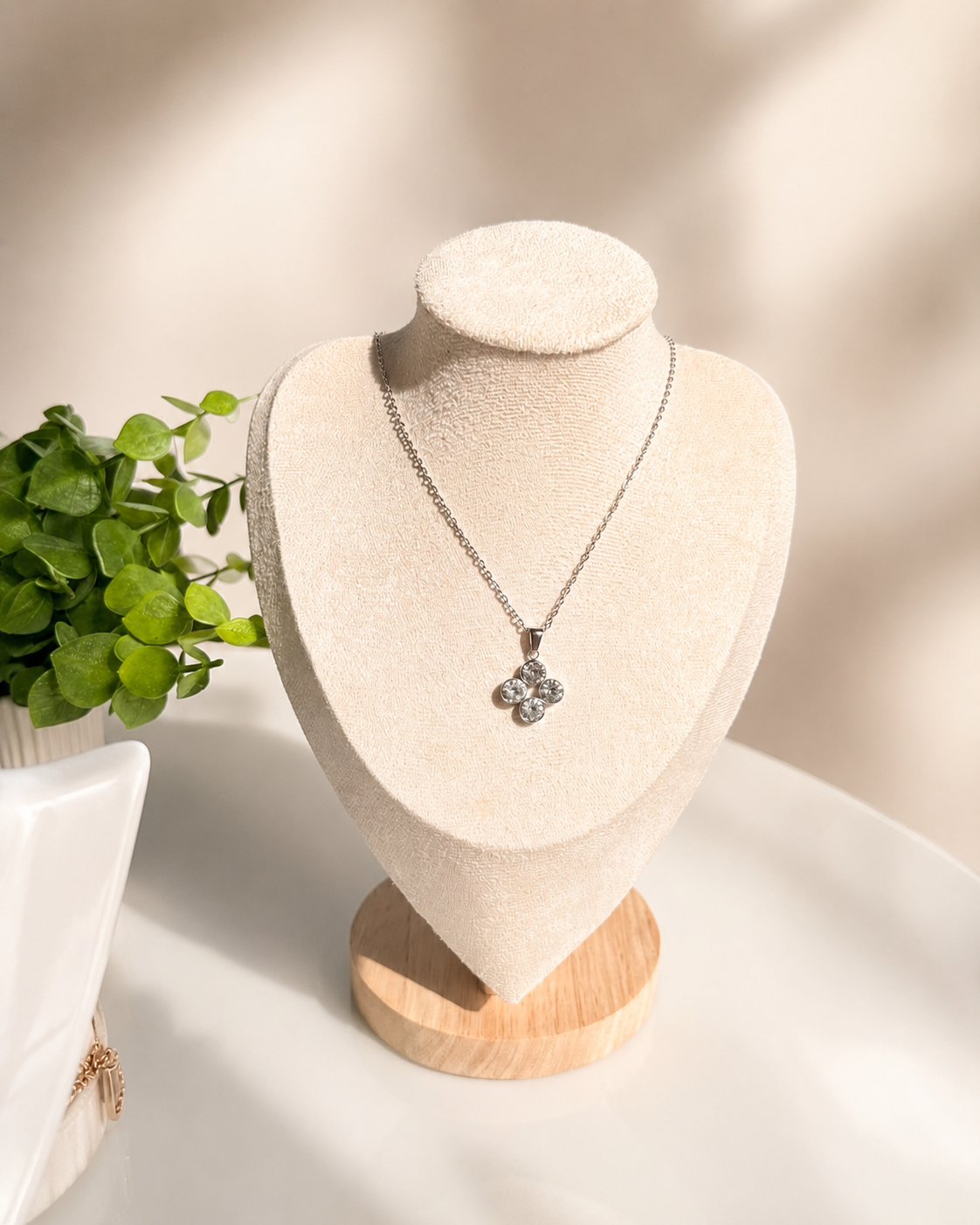 Set Flor de Luz — Acero Inoxidable 316L con Zirconia