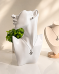 Set Flor de Luz — Acero Inoxidable 316L con Zirconia